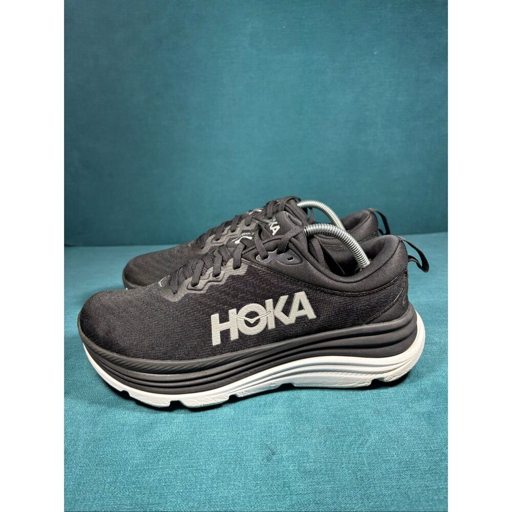 Hoka One One Gaviota 5 Black White Running Shoes Women’s Size 11 1134235 BWHT